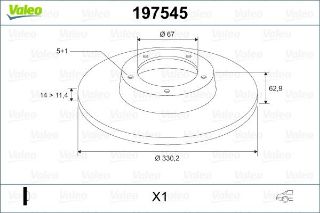 FREN DİSKİ ARKA X1 MERCEDES M-CLASS W164 2005 . R-CLASS W251. V251 2006 resmi