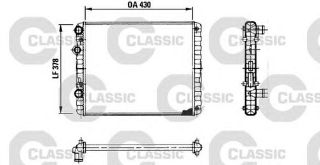 URETIM YOK-SU RADYATORU-KLIMASIZ 430×380 (VW POLO 95-02) resmi