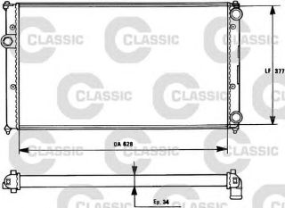RADYATOR CLASSIC ( VW: POLO CLASIC 1.6 97>01/ SEAT IBIZA II 1.9TD 93-99 ) resmi