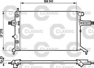 SU RADYATORU CLASSIC (OPEL: ASTRA G 1.6 KLIMASIZ) resmi