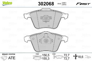 ON FREN BALATASI  VECTRA C 02>08 02> 2.8 V6 / A4 04>08 A6 04> A8 03> / EXEO 09> / FOCUS II 05>11 ST  / MAZDA 3 03> / 9-3 / S40 II 04> V40 12> V50 04> C30 06>12 C70 II 06> resmi