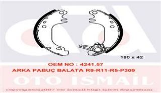 X ARKA PABUÇ BALATA R9-R11-R5-P309 resmi