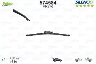 VALEO SİLENCİO X-TRM FLAT BLADE X1 400 MM MERCEDES BENZ VIANO. FIAT DOBLO resmi