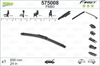 VALEO FİRST MULTICONNECTİON FLAT BLADE FM60 X1 600 MM resmi