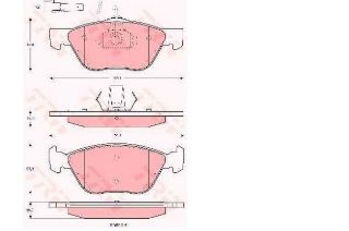 FREN BALATASI ÖN  ALFA 156 1,6/1,8 TWINSPARK/1,9JTD 97- 147 1,6/1,9JTD/2,0 TWIN SPARK 00 - resmi