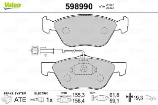 FREN BALATASI ÖN ALFA ROMEO 145 00-01 2.0İ, 2.0İ A resmi