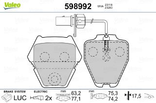 ON FREN BALATASI FISLI AUDI A4 S4 QUATTRO 97>01 A4 A6 2,7 T 2,7 T QUATTRO 99>05 resmi