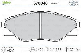 ÖN BALATA HI-LUX PİCK UP 2.5D-4D 11/2001 -HI-LUX PİCK UP 2.5 12/2007 resmi