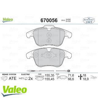 ÖN BALATA FİŞLİ P407 2.0HDİ 04 10 P508 1.6 1.10 C5 1.6 1.8 2.0 1.6 HDI-2.0 HDI 08 12 208 1.2 resmi