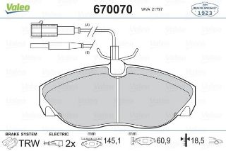 ÖN BALATA FİŞLİ BOXER-DUCATO-JUMPER 1400KG 94-02 resmi