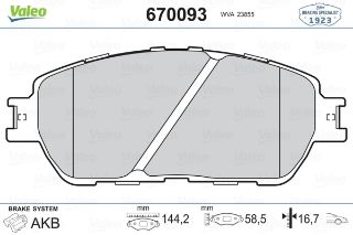 ÖN BALATA LEXUS ES 01-06 resmi