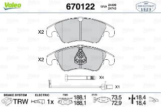 ÖN BALATA FİŞLİ AUDI A4-A5-A6-A7-Q5 2008 resmi