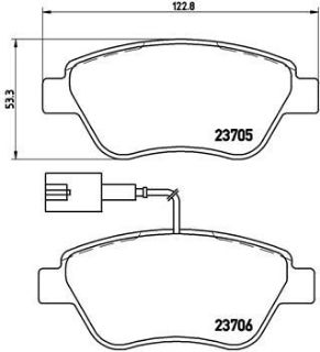 FREN BALATASI ON ALFA ROMEO MITO 1.4 08-  FIAT PUNTO EVO 1.2 1.4 1.3D 08-12 resmi