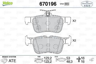 FREN BALATASI ARKA FORD:MONDEO 14-KUGA 4×4 12- EDGE 15-18 resmi