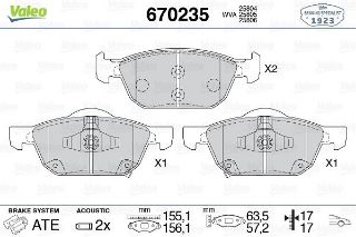 ÖN DİSK FREN BALATASI HONDA CİVİC 1.0/1.4/1.5/1.6D/1.8/2.2D 01/12 resmi