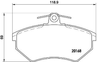 ÖN BALATA CADDY II resmi