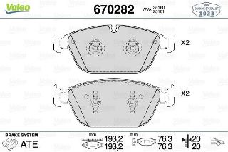 ÖN DİSK FREN BALATASI AUDI A8 2.0/3.0D 09/11 AUDI A8 QUATTRO 3.0/4.0/4.2/6.3/3.0D/4.2D 11/09 resmi