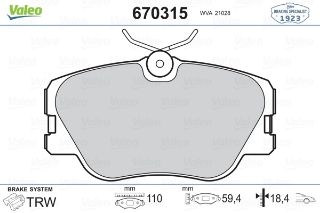 ÖN BALATA MERCEDES W124 200-300E- 200D-300D- E200D-E300D- 220CE-300CE 85-6.93 W201 E2.5 88-93 resmi