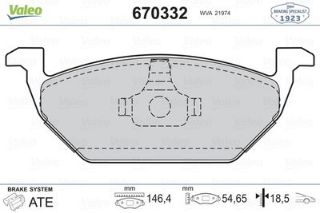 ON FREN BALATASI-KABLOSUZ-  (VW GOLF 98-01  POLO 10-18  SEAT IBIZA 09-15  LEON 00-06  SKODA FABIA 00-) resmi