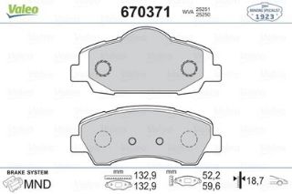 ÖN BALATA CITROEN C-ELYSEE 1.2 VTI-1.6 VTI-1.6 HDI 12 P301 1.2 VTI-1.6 VTI-1.6 HDI 12 resmi