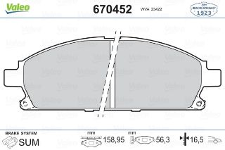 ÖN BALATA NİSSAN PATHFİNDER 2.7TD 3.3 V6 4WD 97-04 -XTRAİL 2.0-2.2-2.5 4X4 01 GDB3167 resmi