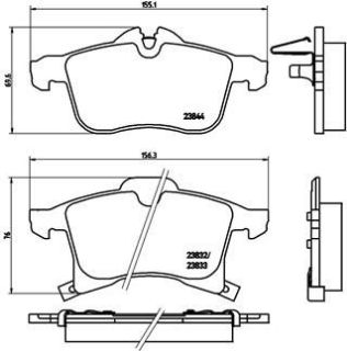 FREN BALATASI ON 597277 WVA 23062 OPEL : ASTRA G 1.8 2.0 98-- ZAFIRA 99-   598454 resmi