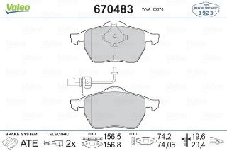 ÖN BALATA FİŞLİ PASSAT 96-01 A6 94-97 100 AVANT 1.8-2.0-2.5-2.6 TDI 16V GDB1049 resmi