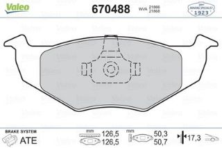 ÖN BALATA POLO 95-01 FABİA 02-14 CORDOBA 98-05 GDB1274 17.30 MM resmi