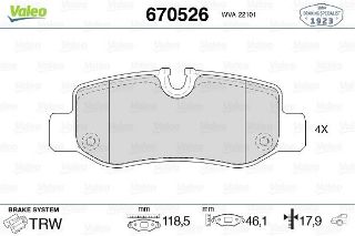 FREN BALATASI ARKA V-CLASS W447 14> VITO W447 14> resmi