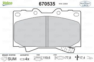 ÖN BALATA LAND CRUISER 100 4.7 V8 98-02 4.2 TD 90-98 resmi