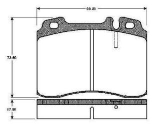 FREN BALATASI ON MERCEDES W124  2094102  *17.5MM* resmi