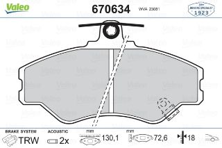 ÖN BALATA H100 07/93-03/00 resmi