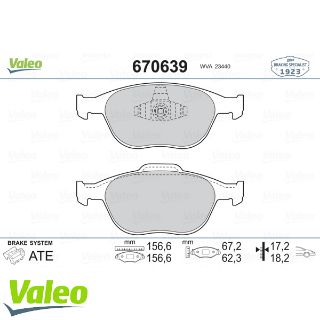 ÖN BALATA CONNECT 6.02 FOCUS 2.0 CC 02/11.04 MAZDA 3 VE 5 SERİSİ resmi