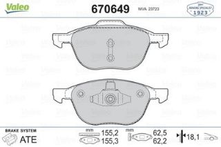 ÖN BALATA FOCUS 04 07 14 CMAX 1.6 TDCI 03 07 11 VOLVO S40 04 V50 04 C30 V70 MAZDA 3 5 resmi