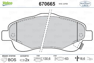 ÖN BALATA AVENSİS 1.8-2.0-2.0D-4D 2.4 03-08 COROLLA VERSO 1.6-1.8- 2.0 2.2D-4D 04-09 resmi