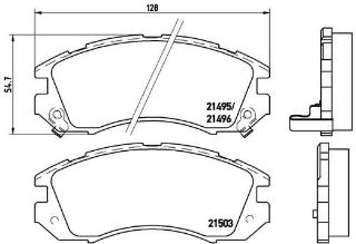 ÖN BALATA SUBARU IMPREZA 1.6İ AWD 1.8 İAWD 2.0İ AWD 92-00 LEGACY 2.0 2.2 90-98 resmi