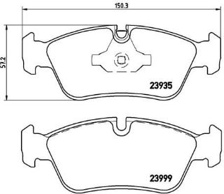 ÖN BALATA BMW E81 116İ 118İ-118D 120-120D E87 E82 09 E88 08 E90 316İ 318D 06-11 resmi