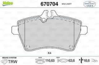 ÖN BALATA MERCERDES A160CDİ-A150-A180CDİ-A170 B150-B170-B150-B180 CDİ 05 resmi