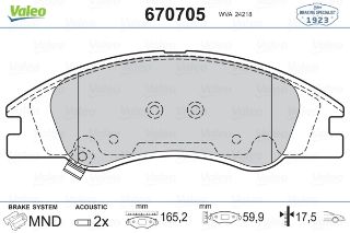 ÖN BALATA KİA CERATO II/SPECTRA FE22/FE24 1.6-1.8-2.0-1.5CRDI 08 resmi