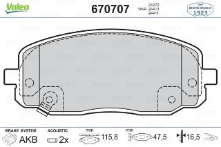 ÖN BALATA HYUNDAİ İ10-1.0 1.1-1.2 08 11 KİA PICANTO 1.0-1-1 08 resmi