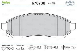 ÖN BALATA NİSSAN NAVARA 2.5DCI 3.5 05 10 PATHFİNDER 2.5DCI 4.0 05 10 41060EB325 resmi