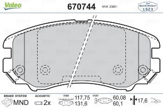 ÖN BALATA TUCSON 04 10 SONATA 2.0 CRDI 04 COUPE 3.02 09 KİA MAGENTIS 05 09 resmi