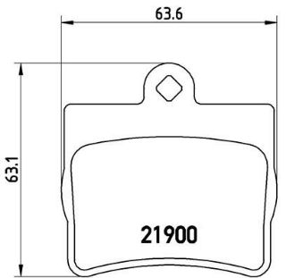 FREN BALATASI ARKA MERCEDES W124-202 2068701×15.5MM* resmi