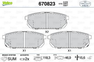 FREN BALATASI ARKA (118MM) SORENTO I 02=> resmi