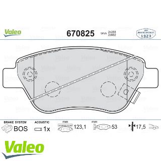 ÖN BALATA CORSA D KÜÇÜK TİP 1.0-1.2-1.3 CDTI-1.4 07/06 10 DOBLO 03 PANDA 04 resmi