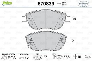 ÖN BALATA CORSA D 1.3 CDTI 07/06 FIAT 500 0.9 12 1.4 1.3D 12 1.6D12 resmi