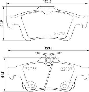 FREN BALATASI ARKA  FORD: FOCUS 2.3  15- resmi