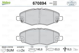 ÖN BALATA HI-LUX PİCK UP 2.5D-4D 11/2001 -HI-LUX PİCK UP 2.5 12/2007 resmi