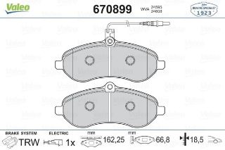 ÖN BALATA FİŞLİ EXPERT-SCUDO-JUMPY-1.6-2.0 MTJ 07 resmi