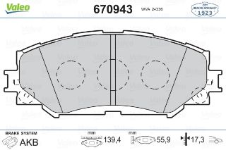 ÖN BALATA COROLLA 1.6 01/09 -1.8 05/07 -AURIS 1.4 1.6 VTI 03/07 1.8 VVTI 10/06 RAV4 III 3.06 resmi